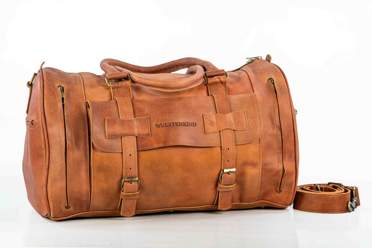 Weekender Handgepäck – Pflanzlich gegerbtes Leder