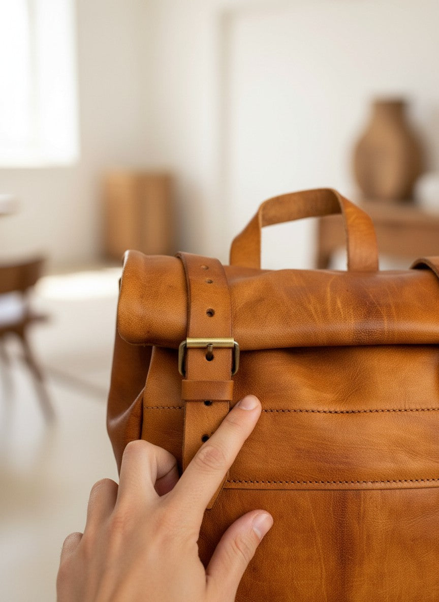 AGADIR RUCKSACK AUS ZIEGENLEDER