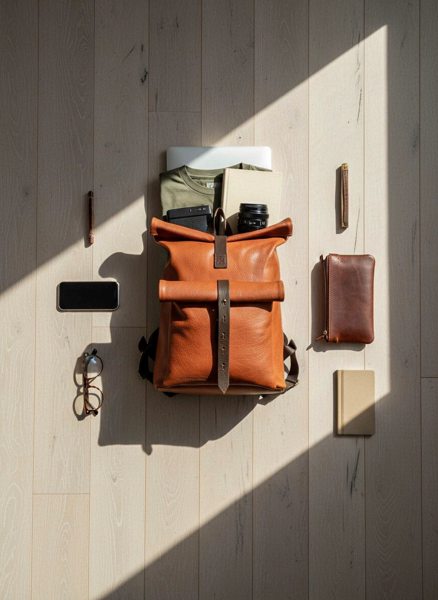 TINGHIR RUCKSACK AUS ZIEGENLEDER