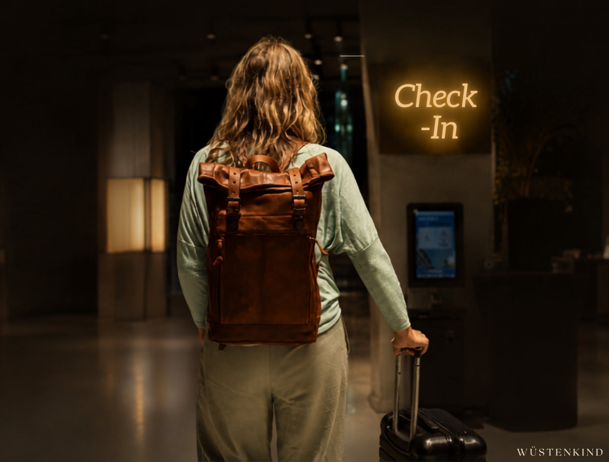 Handgefertigte Ledertasche von WÜSTENKIND