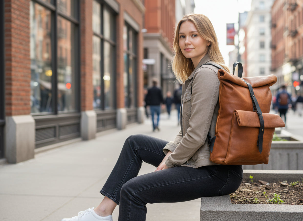 TINGHIR RUCKSACK AUS ZIEGENLEDER