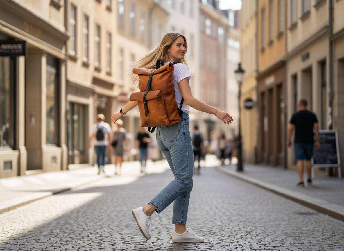 TINGHIR RUCKSACK AUS ZIEGENLEDER